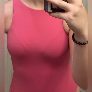 Pink Sleeveless Bodysuit